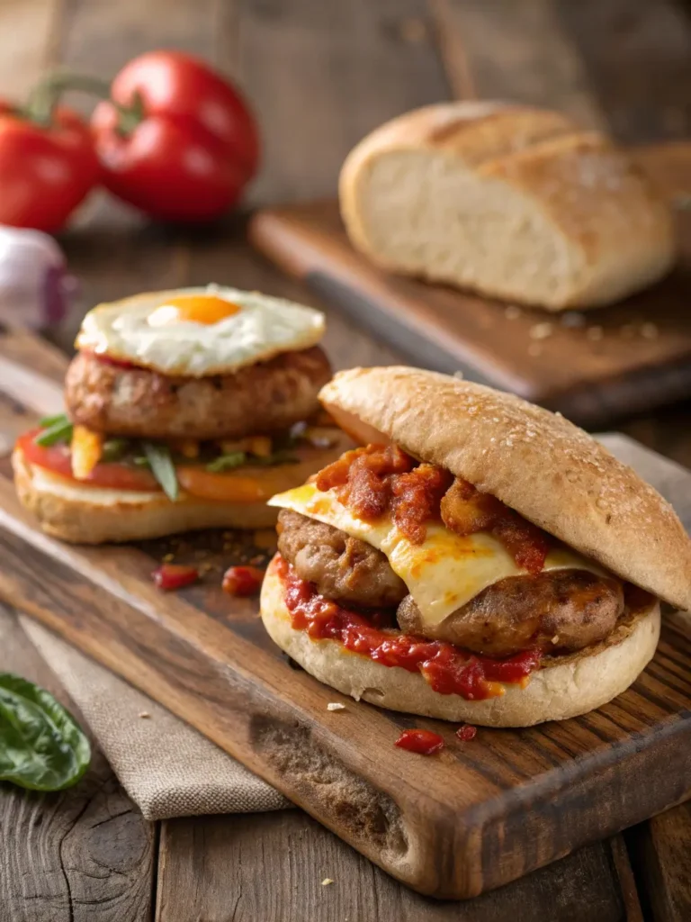 Quick and Easy Ground Sausage Sandwiches