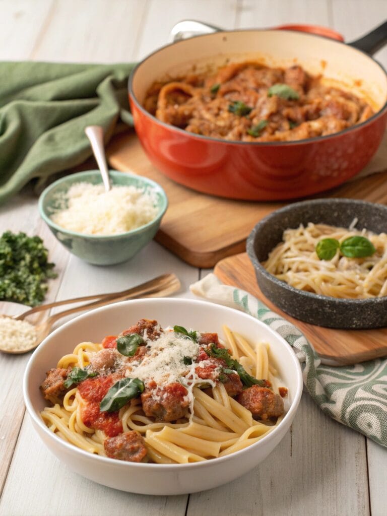 Italian-Inspired Ground Sausage Pasta Dishes
