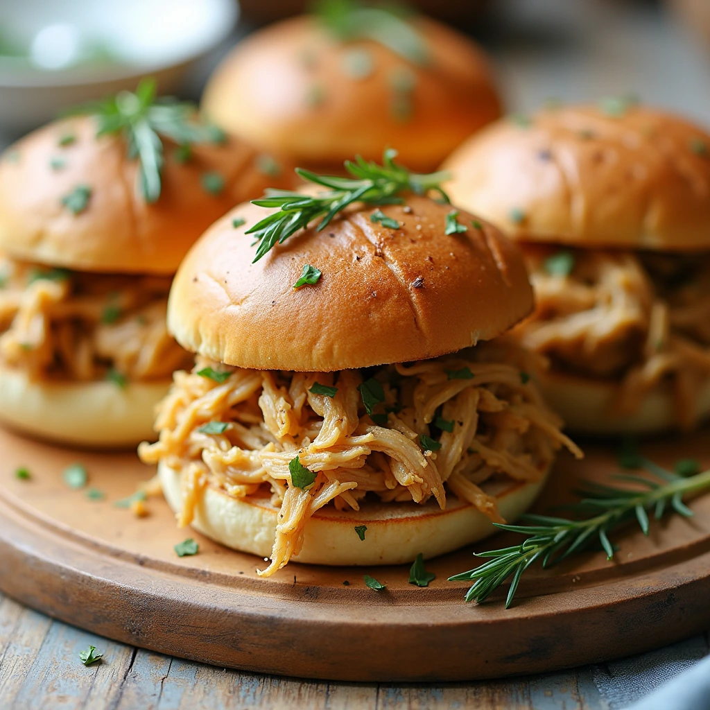 Shredded Chicken Sliders Recipe
