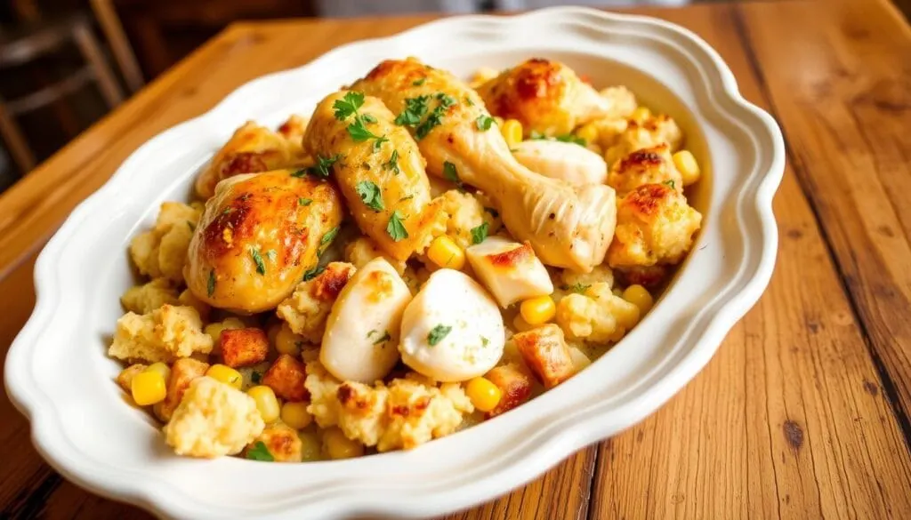cornbread dressing with chicken