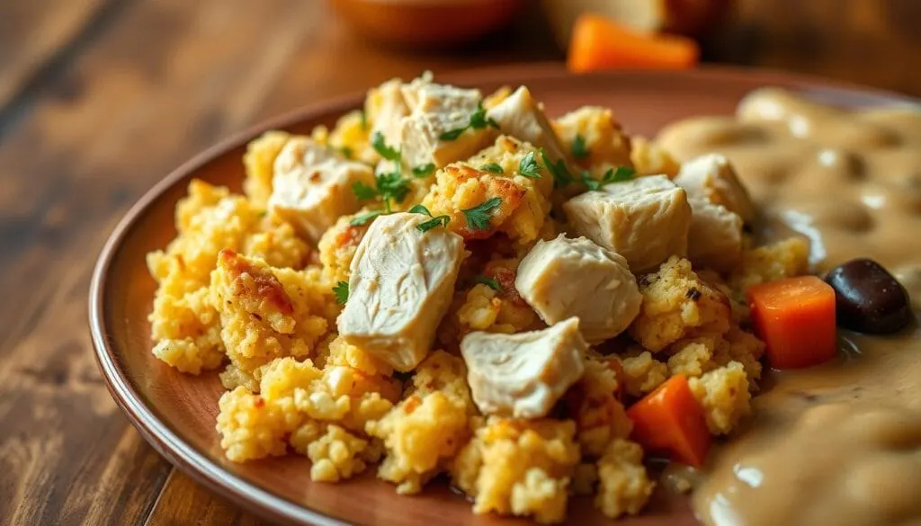 cornbread dressing with chicken