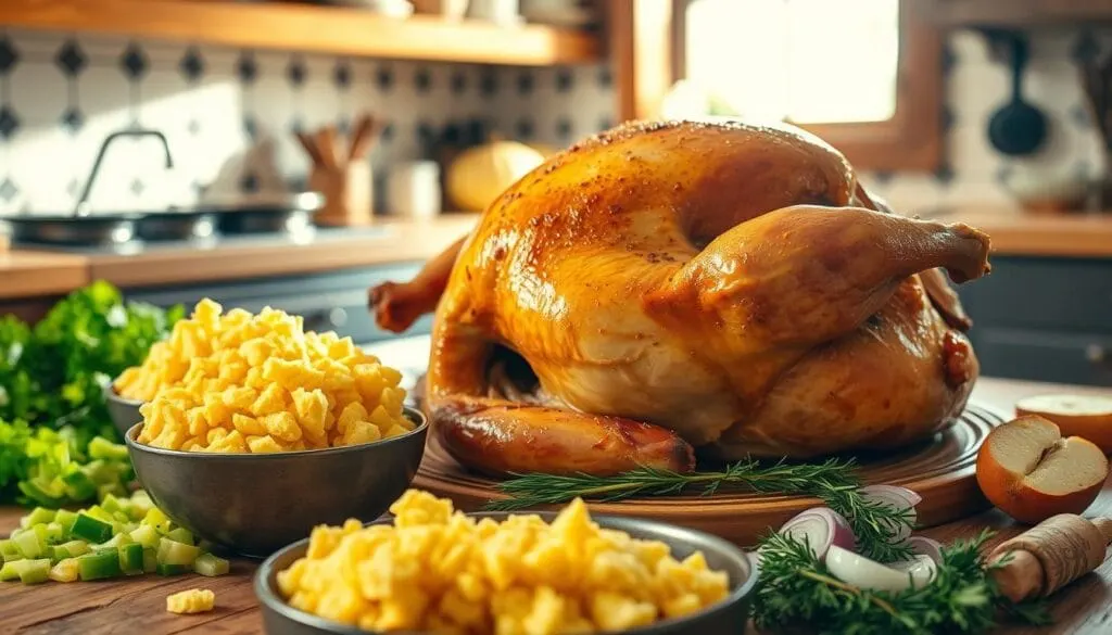 cornbread dressing with chicken