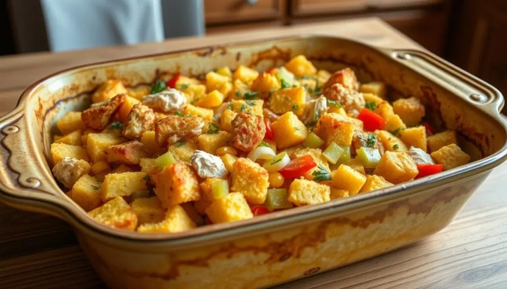 cornbread dressing with chicken
