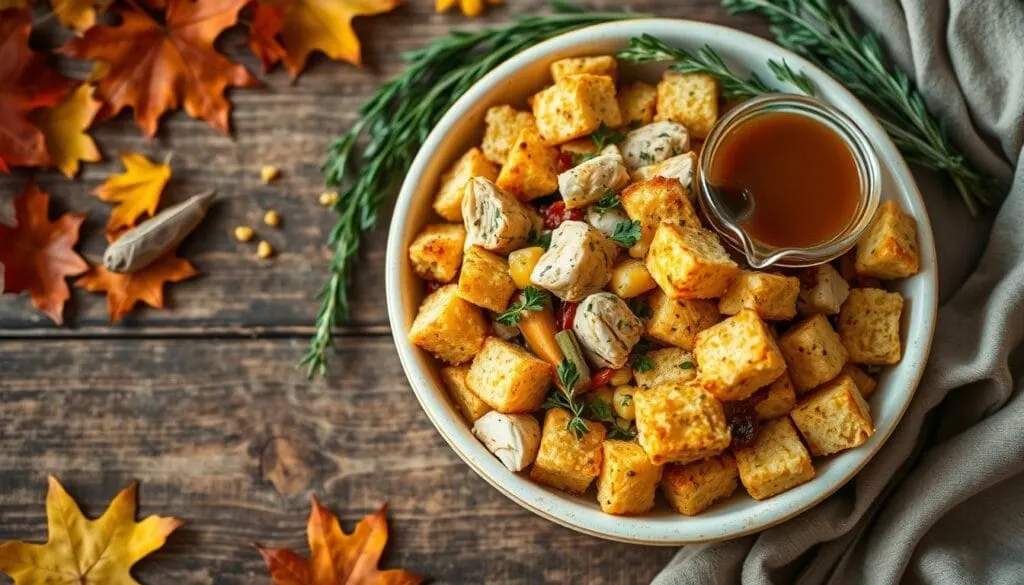 cornbread dressing with chicken